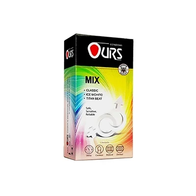 کاندوم میکس اورز بسته 12 عددی