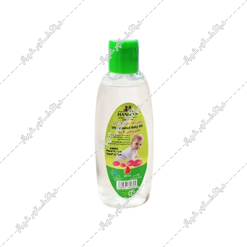 روغن بدن کودک ویتامینه حنان 200 میلی‌لیتر