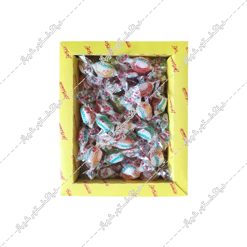 آبنبات شش میوه بدون قند کامور 110 گرم
