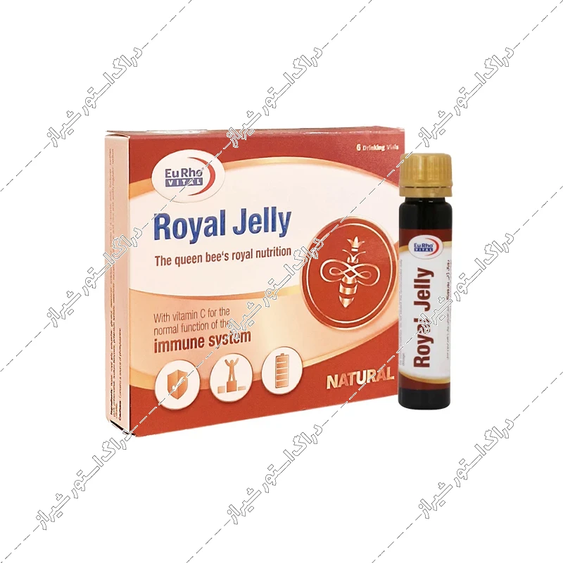 ویال خوراکی رویال ژلی یوروویتال 6 عددی