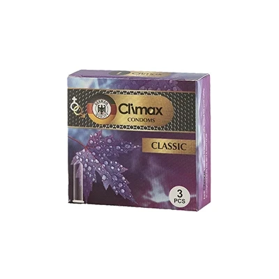 کاندوم ساده کلایمکس مدل Classic بسته 3 عددی