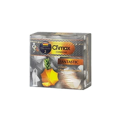 کاندوم کلاسیک ساده کلایمکس آناناسی مدل Fantastic بسته 3 عددی
