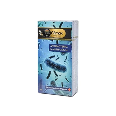 کاندوم آنتی باکتریال و ضد قارچ کلایمکس بسته 12 عددی