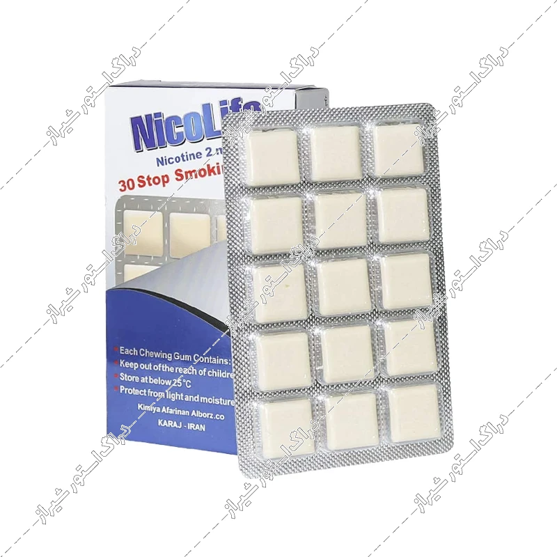 آدامس ترک سیگار نیکلایف 30 عددی